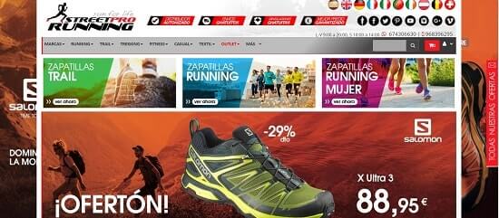 Street Pro Running Tiendas de zapatillas baratas