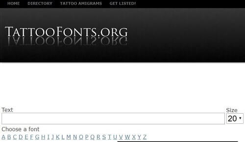 tattoo fonts Estilos de letras