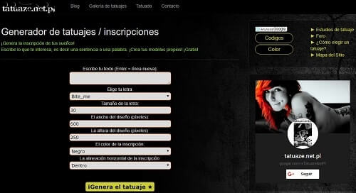 tatuaze generador de tatuajes