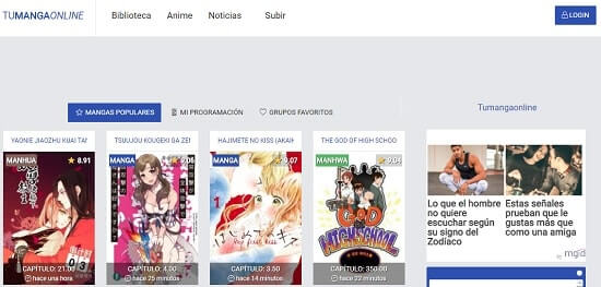 TuMangaOnline Páginas para leer manga en español