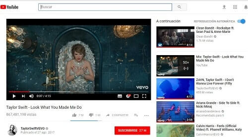 Youtube páginas de chicas