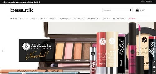 beautik webs de maquillaje