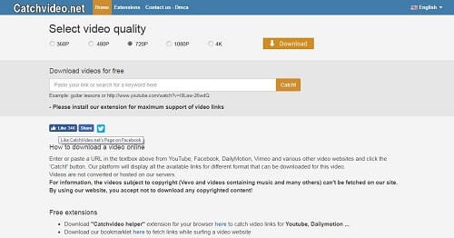 catchvideo paginas para descargar videos