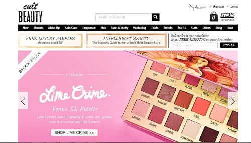 cultbeauty tiendas de maquillaje online