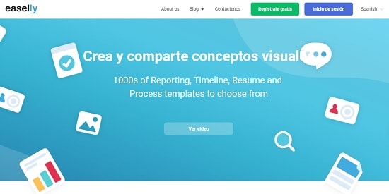 easelly Programa para hacer infografías