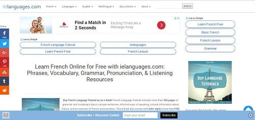 ielanguages frances on line
