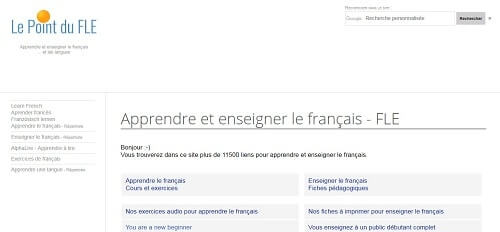 lepointdufle practicar frances