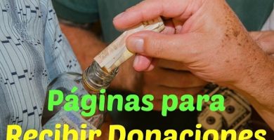 webs para recibir donaciones