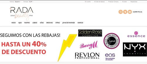 rada paginas de maquillaje