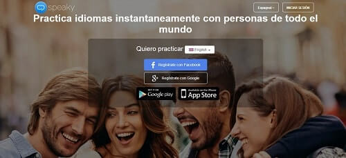 speaky intercambio de idiomas skype