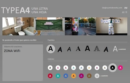 typea4 crea tu poster