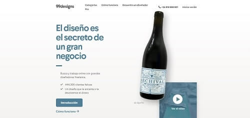 99designs paginas freelance