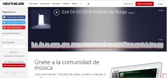 Hearthis Como subir un audio a Facebook