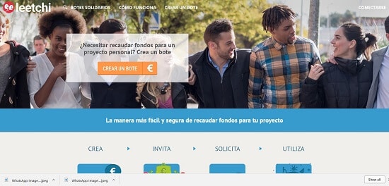 Leetchi Pedir dinero por internet