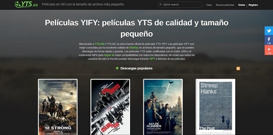 YTS.ag descargar peliculas con utorrent