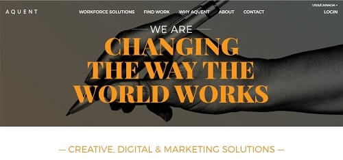 aquent trabajos freelance por internet