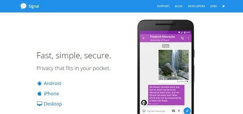signal donde hacer sexting