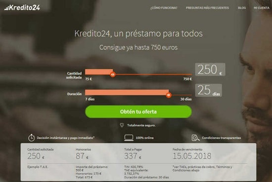 Kredito24 Prestamos urgentes