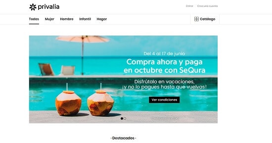 privalia compras online paypal
