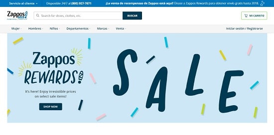 zappos comprar con Paypal