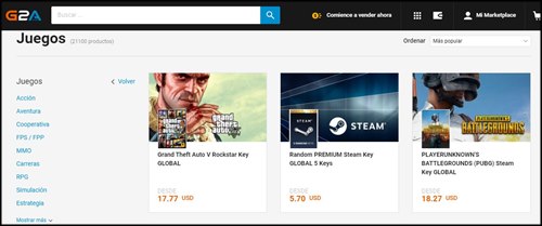 Comprar juegos en linea