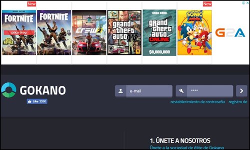 ganar gifcards con gokano