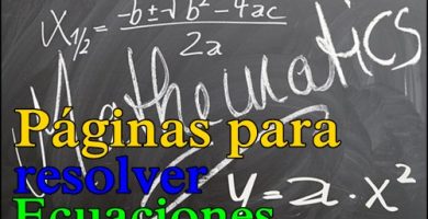 Paginas para resolver ecuaciones