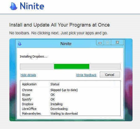 Ninite para descargar apps