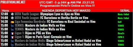 partidos PirloTV