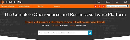 Aplicaciones en SourceForge