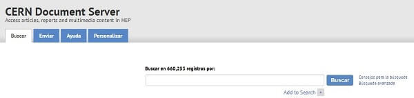 cern aplicaciones para investigación de información en línea
