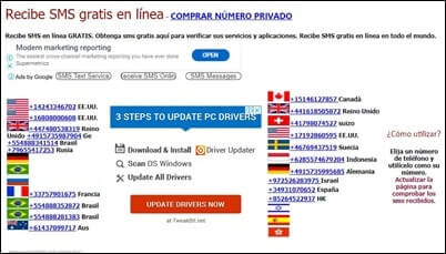 Recibir codigo de verificacion