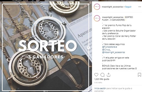sorteos en Instagram