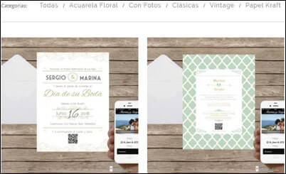 Web para invitaciones de boda