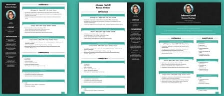 ejemplos de plantillas cv