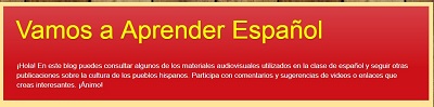 vamos a aprender español