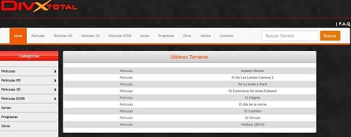 DivXtotal mira peliculas por torrent gratis