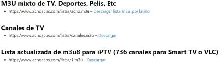 Listas IPTV