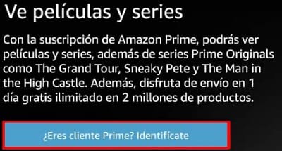 Amazon Prime cuenta