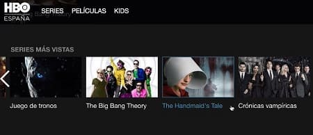 HBO España aplicación