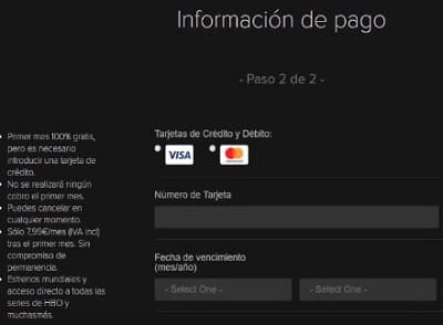 HBO España pago