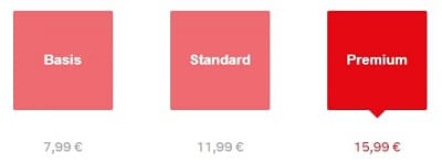 Planes Netflix precios