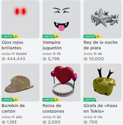 Roblox coleccionables