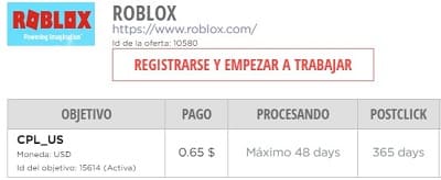 Roblox programa afiliados