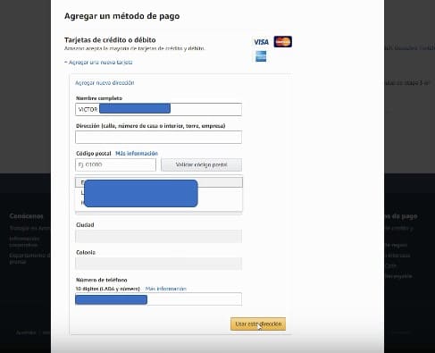 Amazon Prime registro