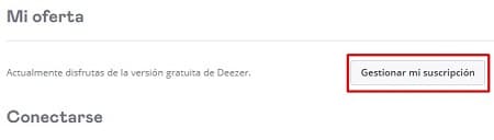 Deezer suscripción