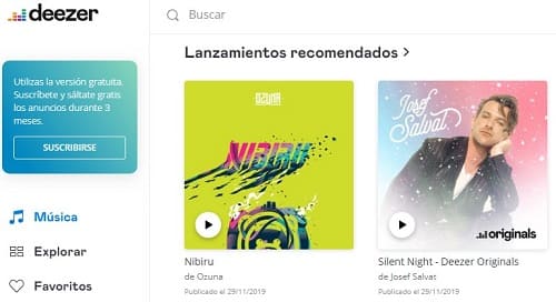 Deezer ordenador