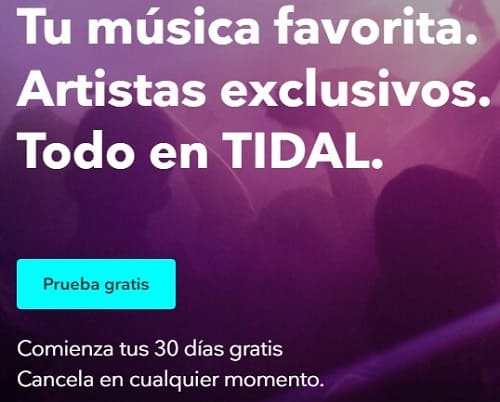Tidal 30 días