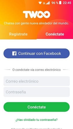 Twoo aplicación
