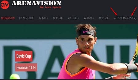 Arenavision Acestream